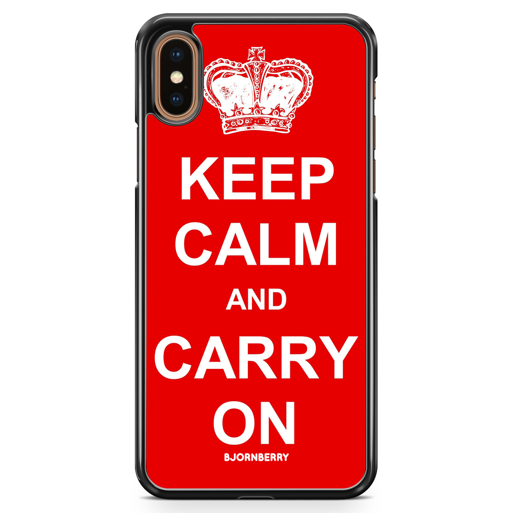 iPhone XS Max Case - Keep calm carry on