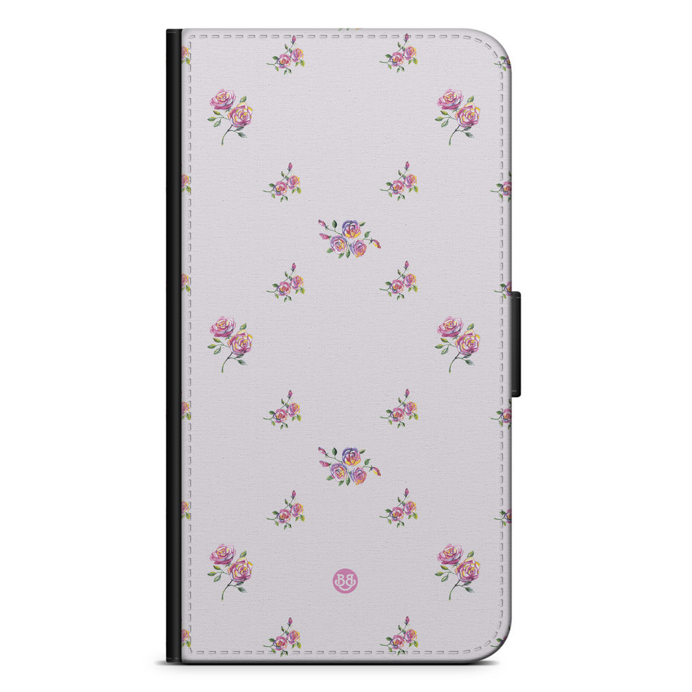 iPhone X / XS Wallet Case - Shabby Roses