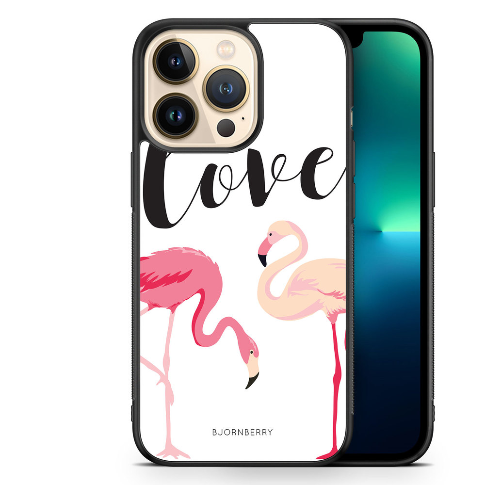 iPhone 13 Pro Case - Love Flamingo
