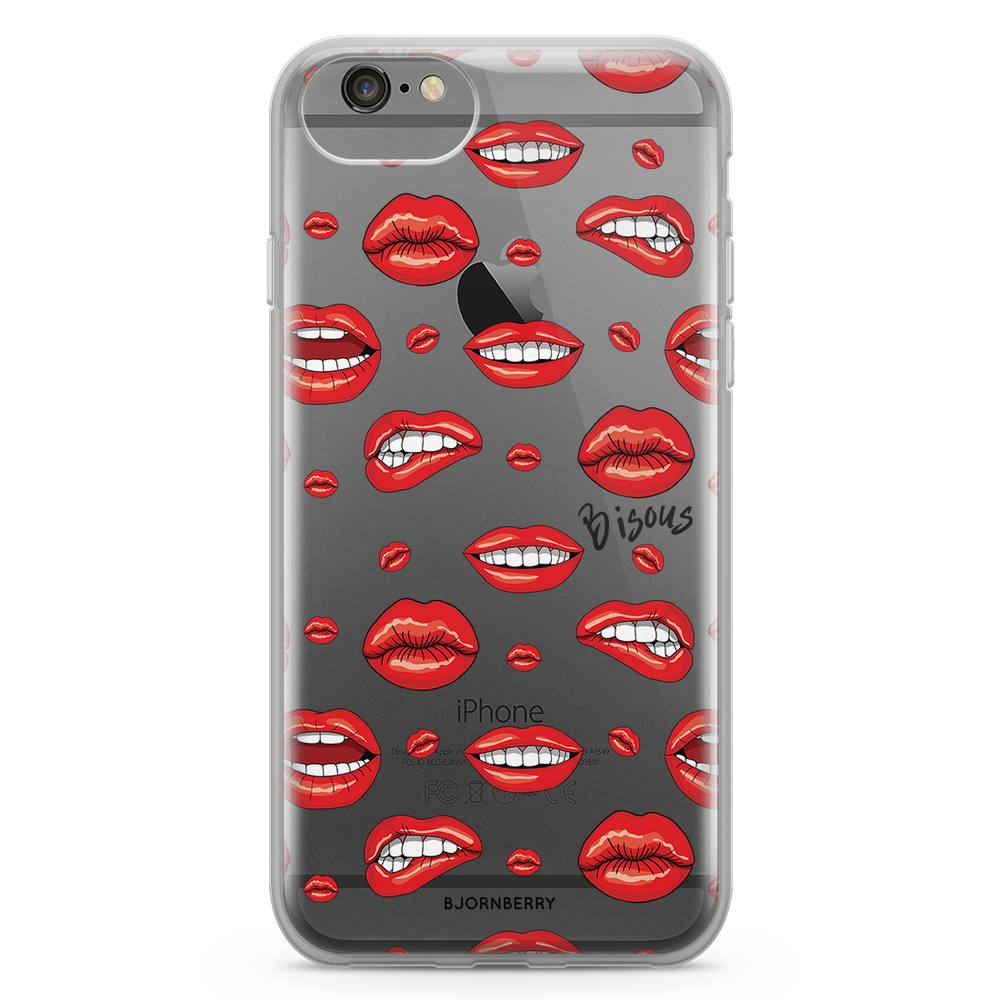 iPhone 6/6s Fashion Case - Bisous Lips