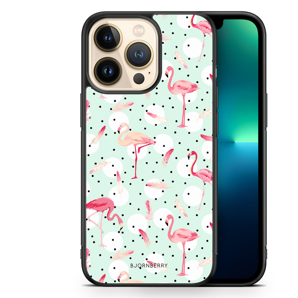 iPhone 13 Pro Case - Flamingos