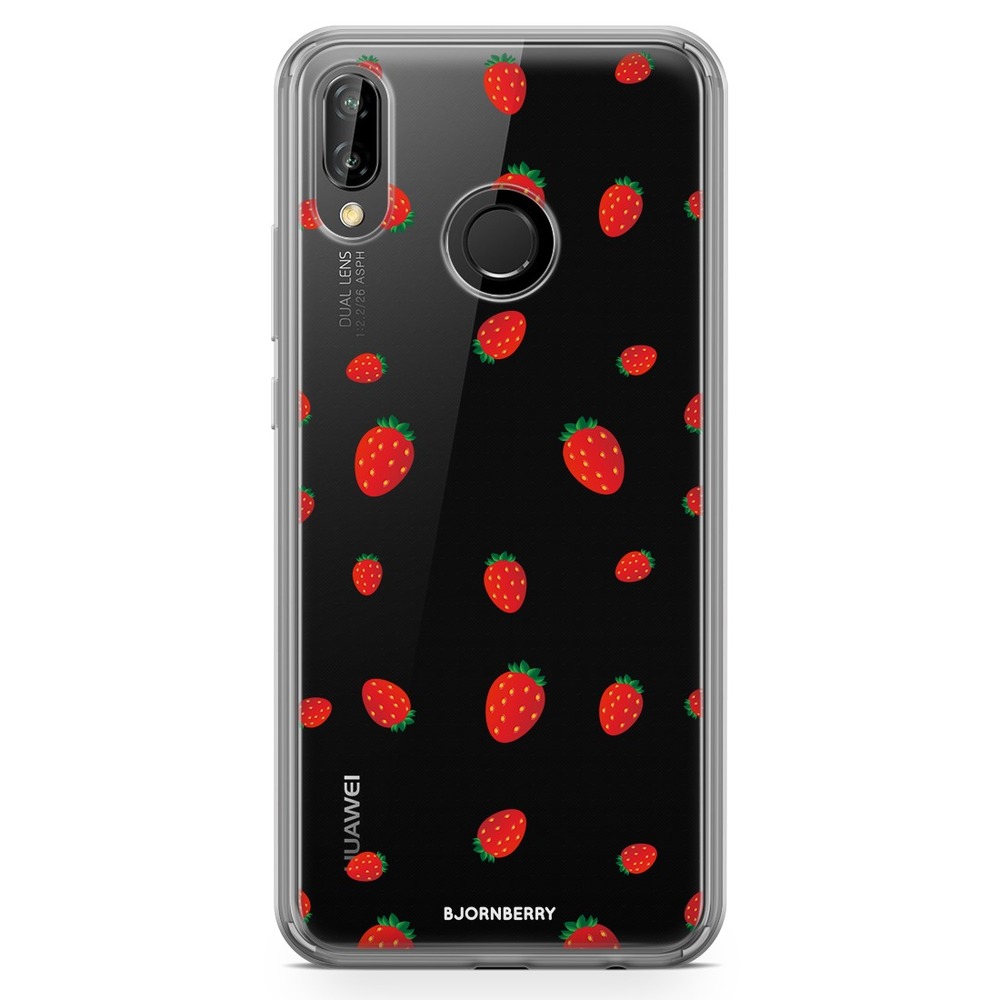 Huawei P20 Lite Fashion Case - Strawberry Pattern