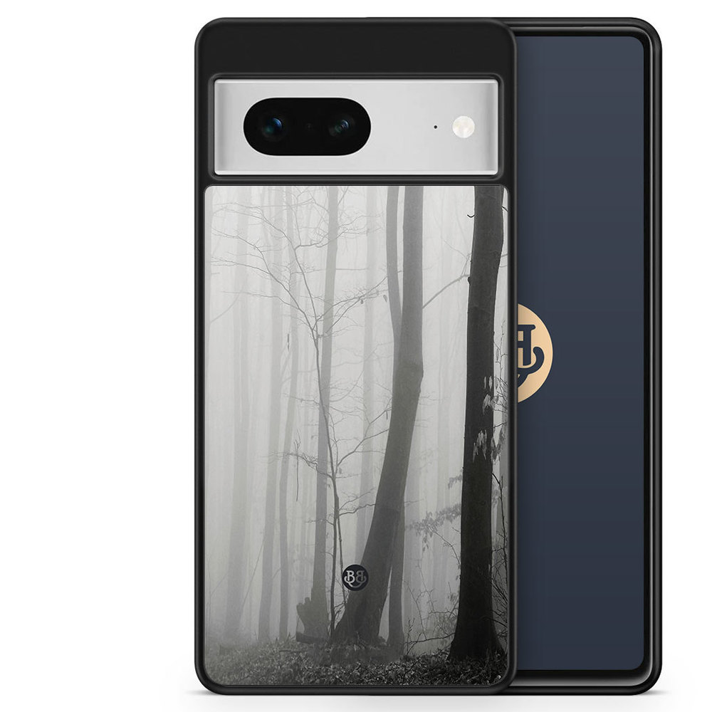 Google Pixel 7 Case - Black/White Autumn
