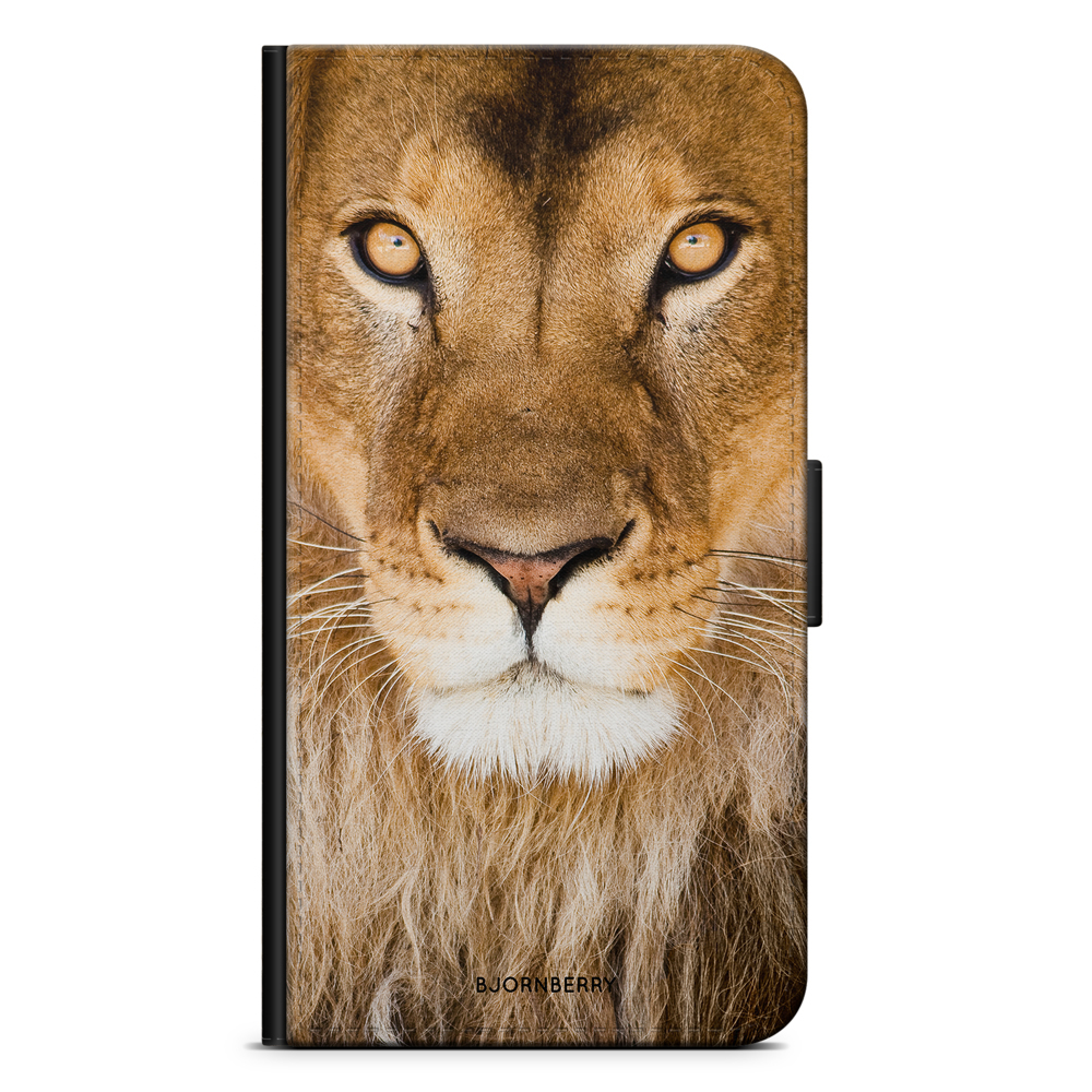 IPhone 13 Wallet Case Lion Face BJORNBERRY