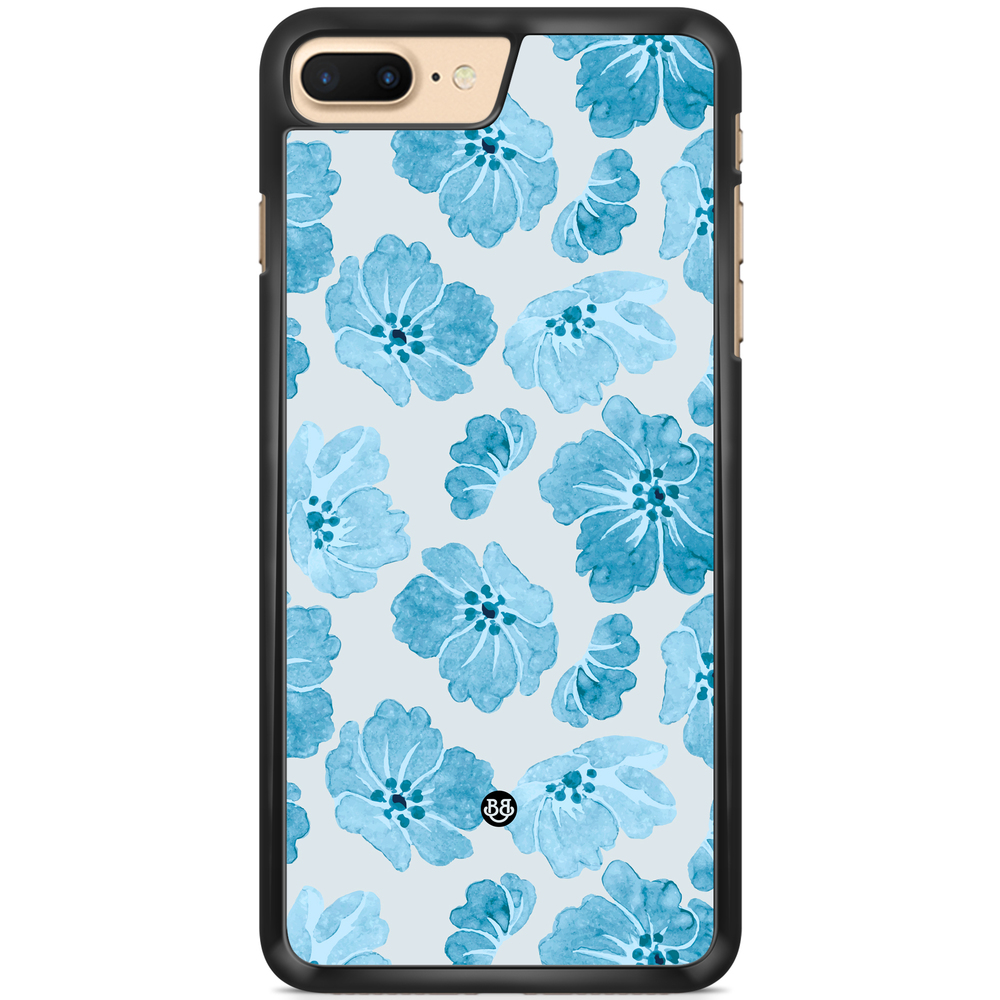 iPhone 7 Plus Case - WILD BLOOM - Blue Petals