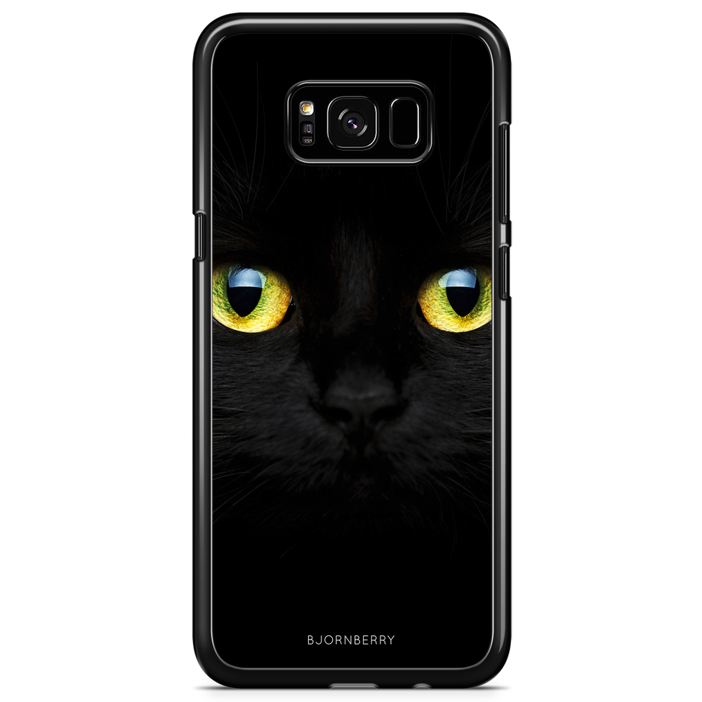 Samsung Galaxy S8 Plus Case - Black Cat Close Up