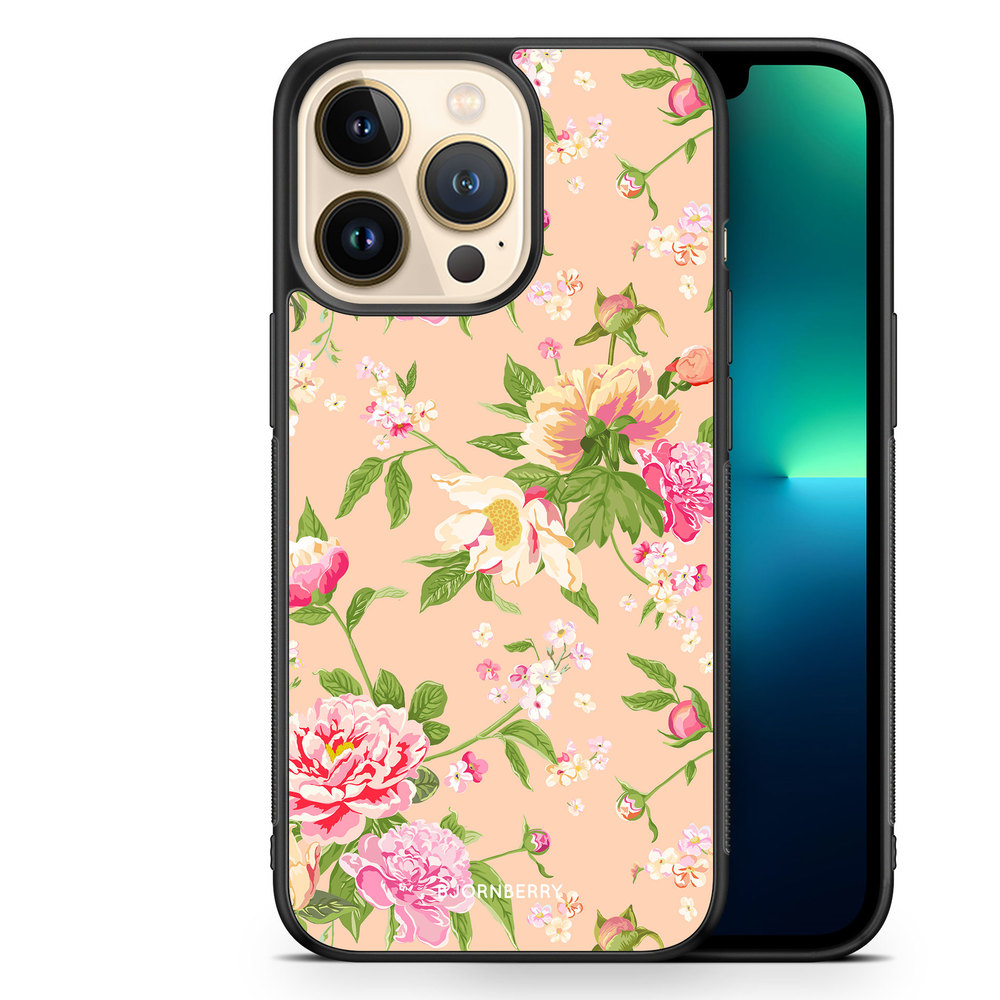 iPhone 13 Pro Case - Peony Flowers