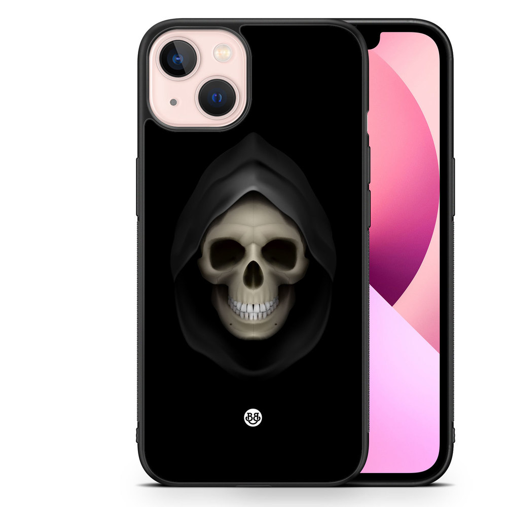 iPhone 13 Case - Svart Dödskalle