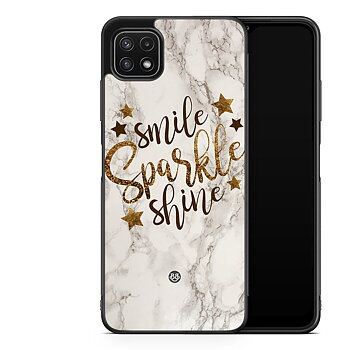 Samsung Galaxy A22 5G Skal - Smile,Sparkle,Shine