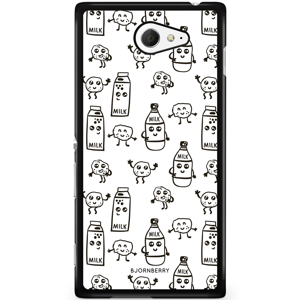 Sony Xperia M2 Aqua Case - Milk and Cookies