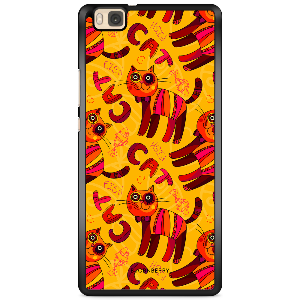 Huawei P8 Lite Case - Cat & Fish