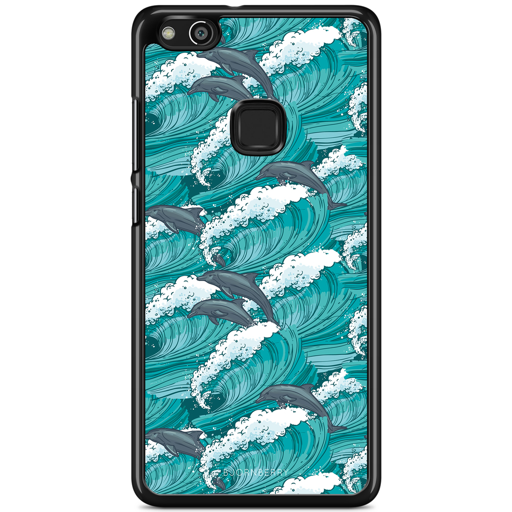 Huawei P10 Lite Case - Waves And Dolphins