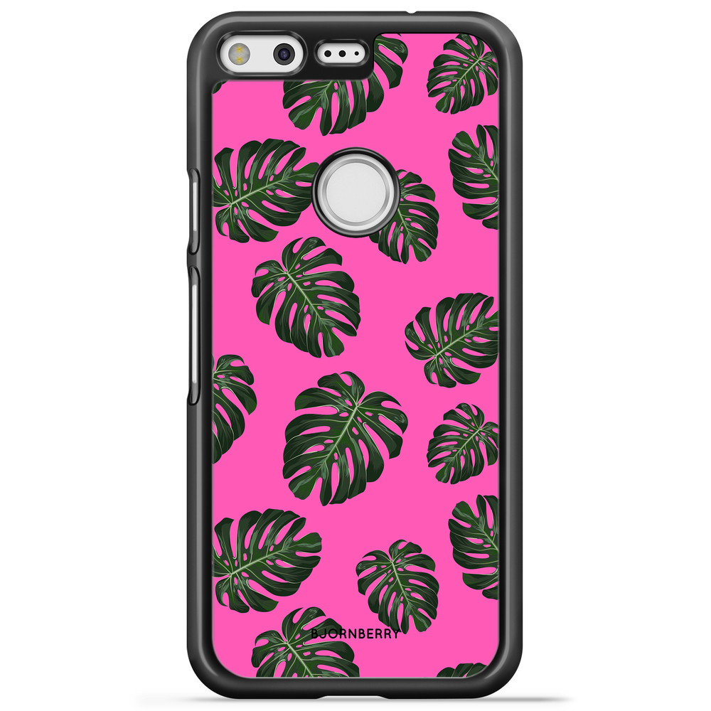 Google Pixel Case - Monstera Pink