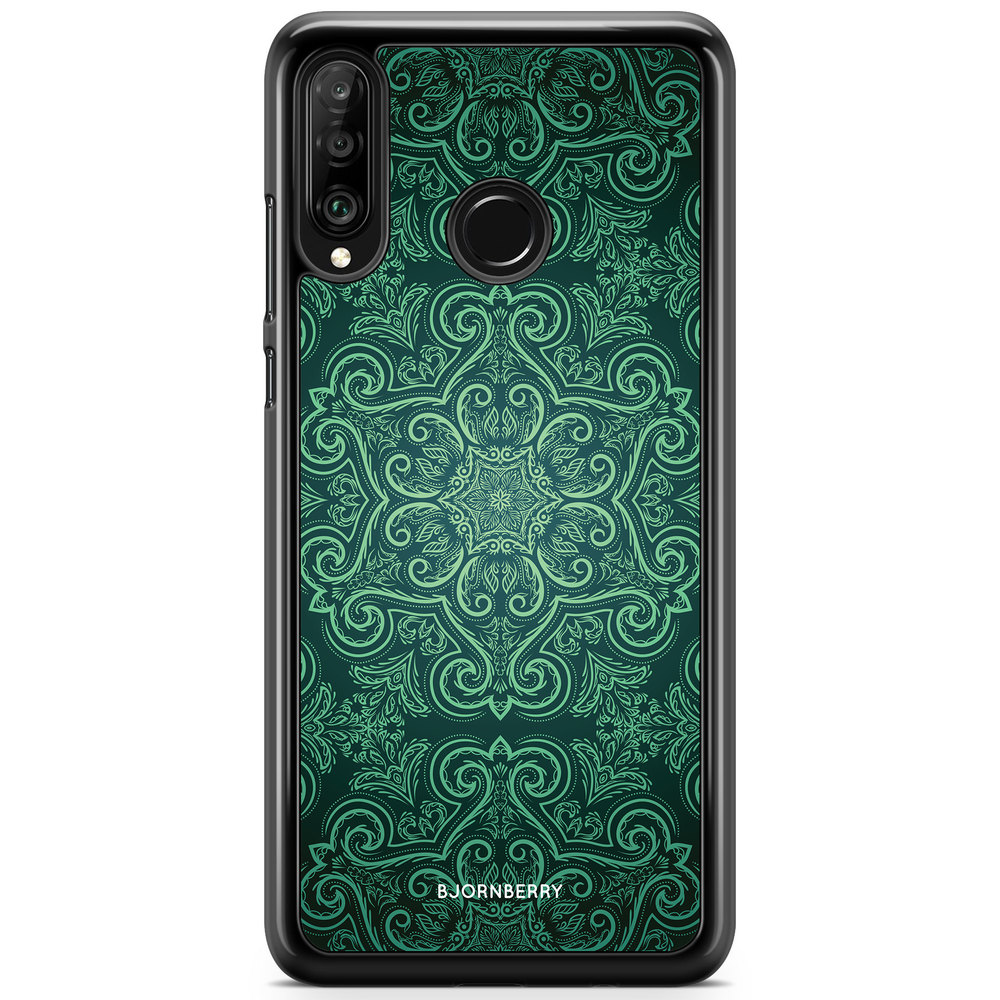 Huawei P30 Lite Case - Green Retro Pattern