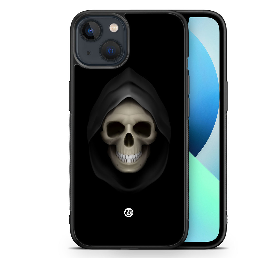 iPhone 13 Mini Case - Svart Dödskalle