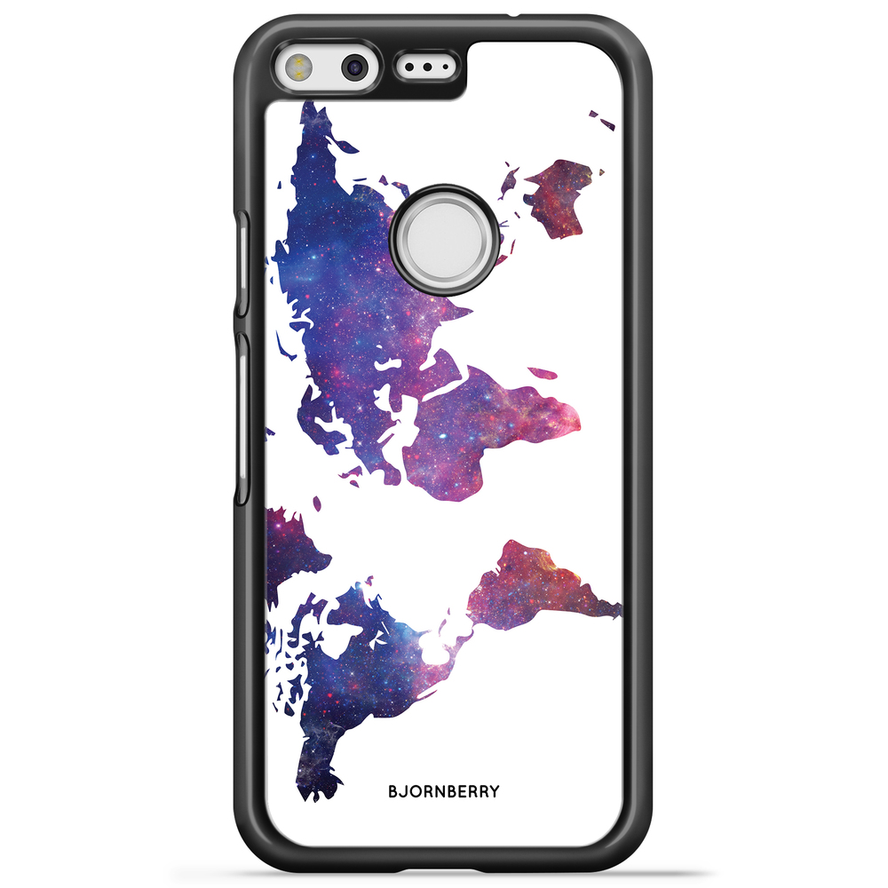 Google Pixel Case - World Map Space