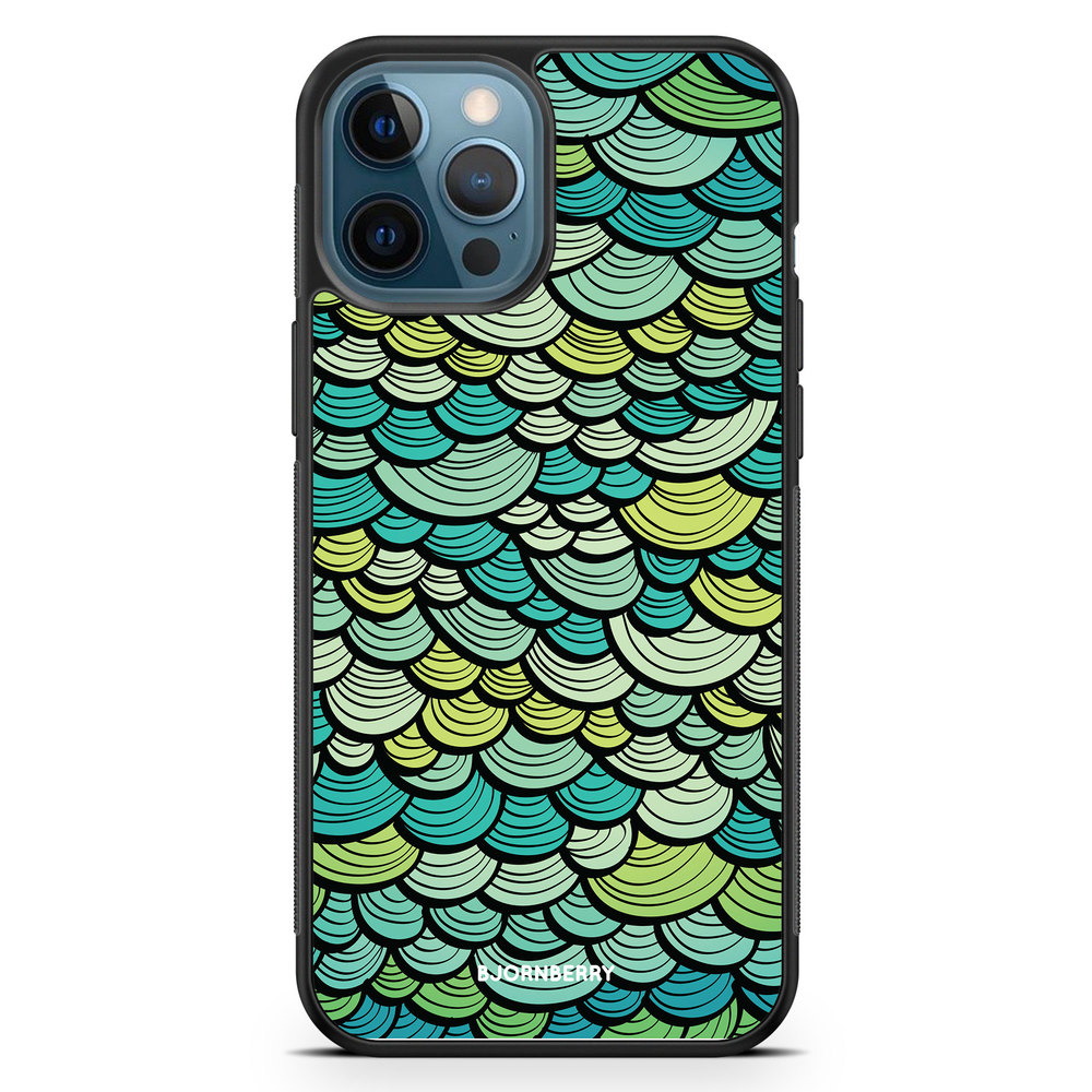 iPhone 12 Pro Case - Green Mermaid Scales