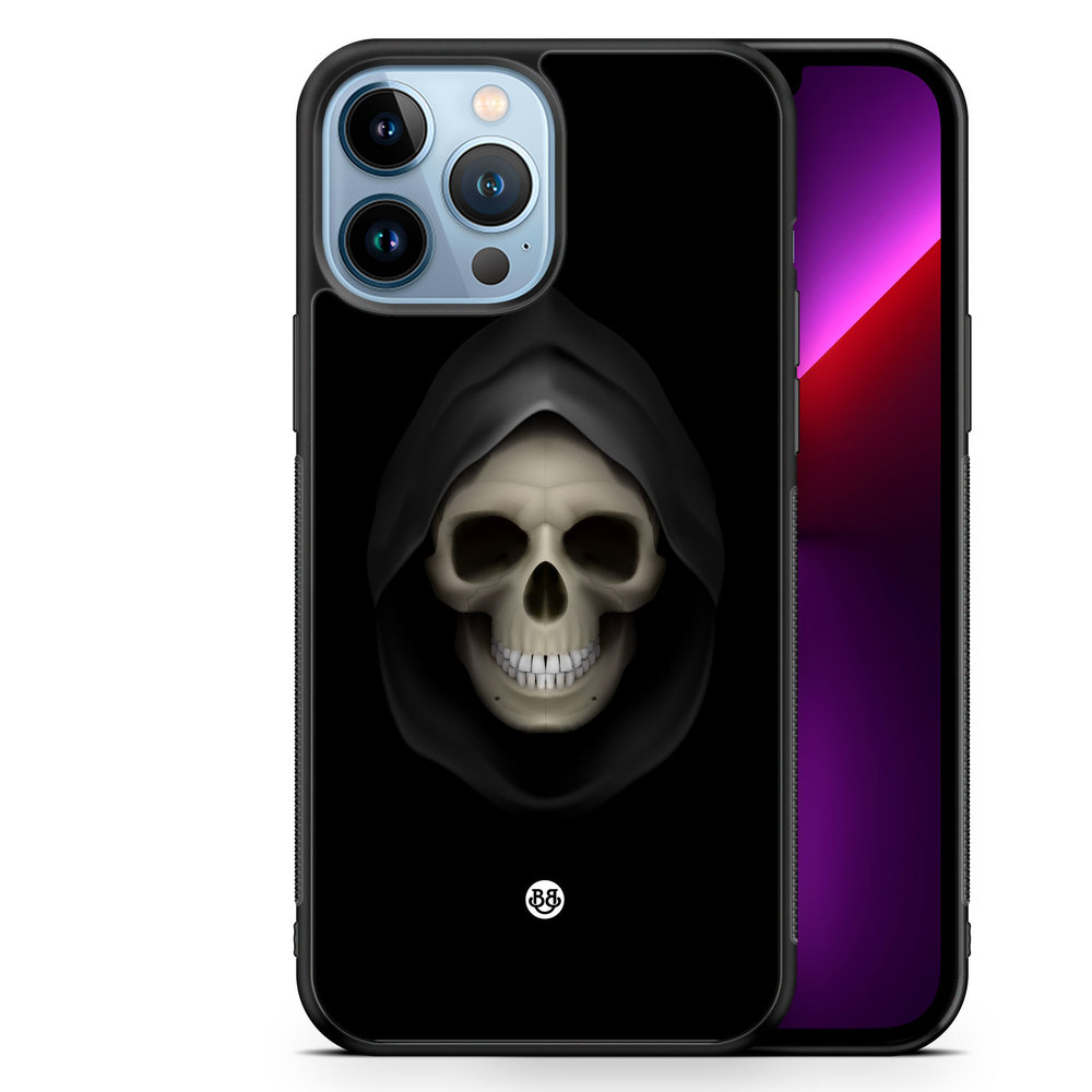 iPhone 13 Pro Max Case - Svart Dödskalle