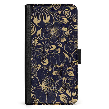 Samsung Galaxy S24 Ultra Wallet Case - Blue Flowers