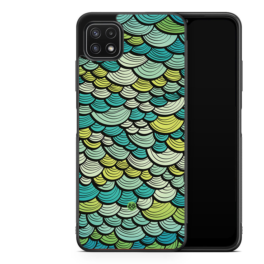 Samsung Galaxy A22 5G Case - Green Mermaid Scales