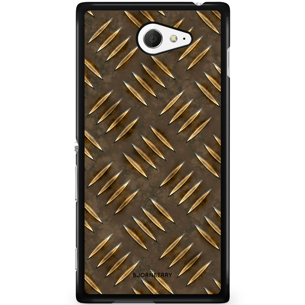 Sony Xperia M2 Aqua Case - Steel Pattern