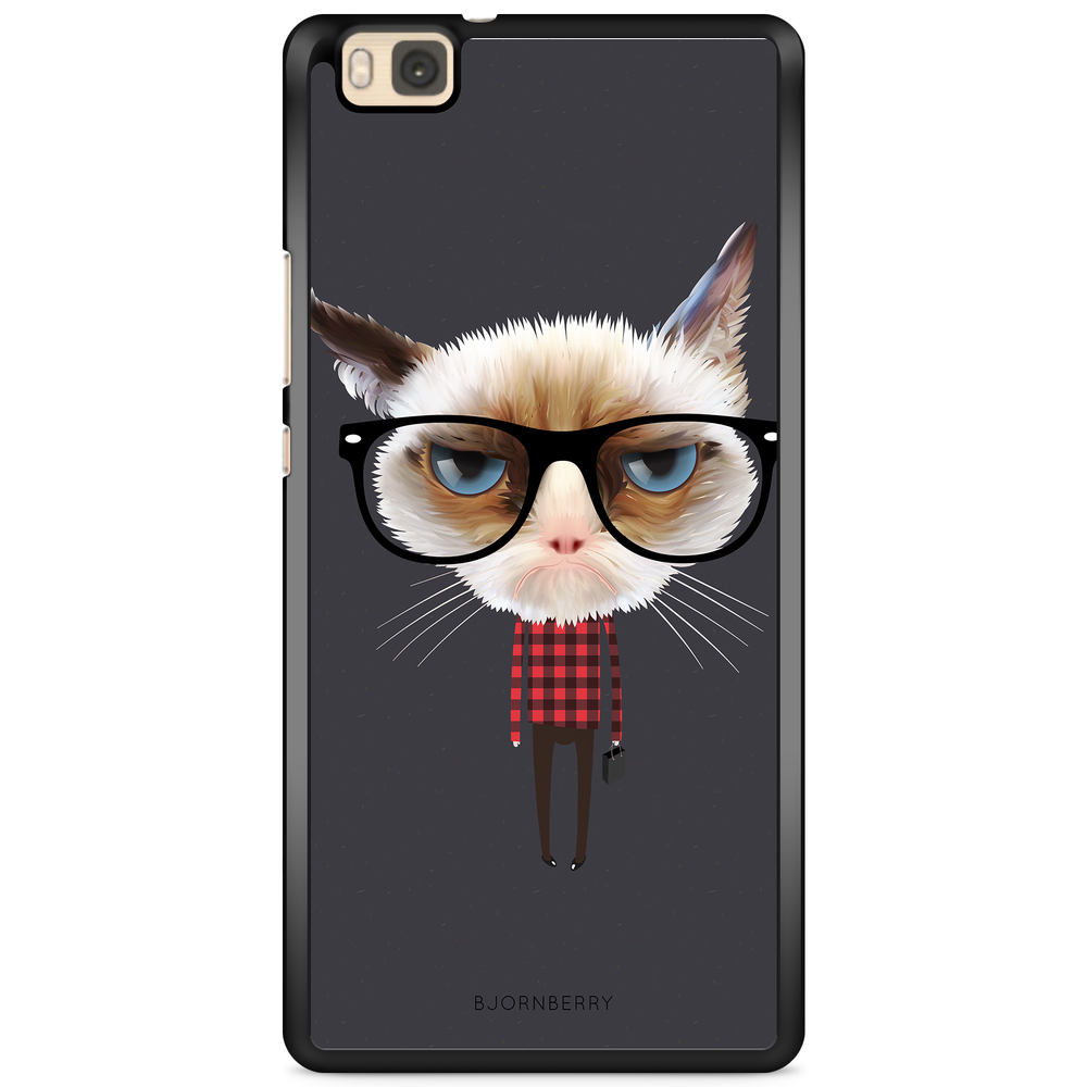 Huawei P8 Lite Case - Hipster Cat