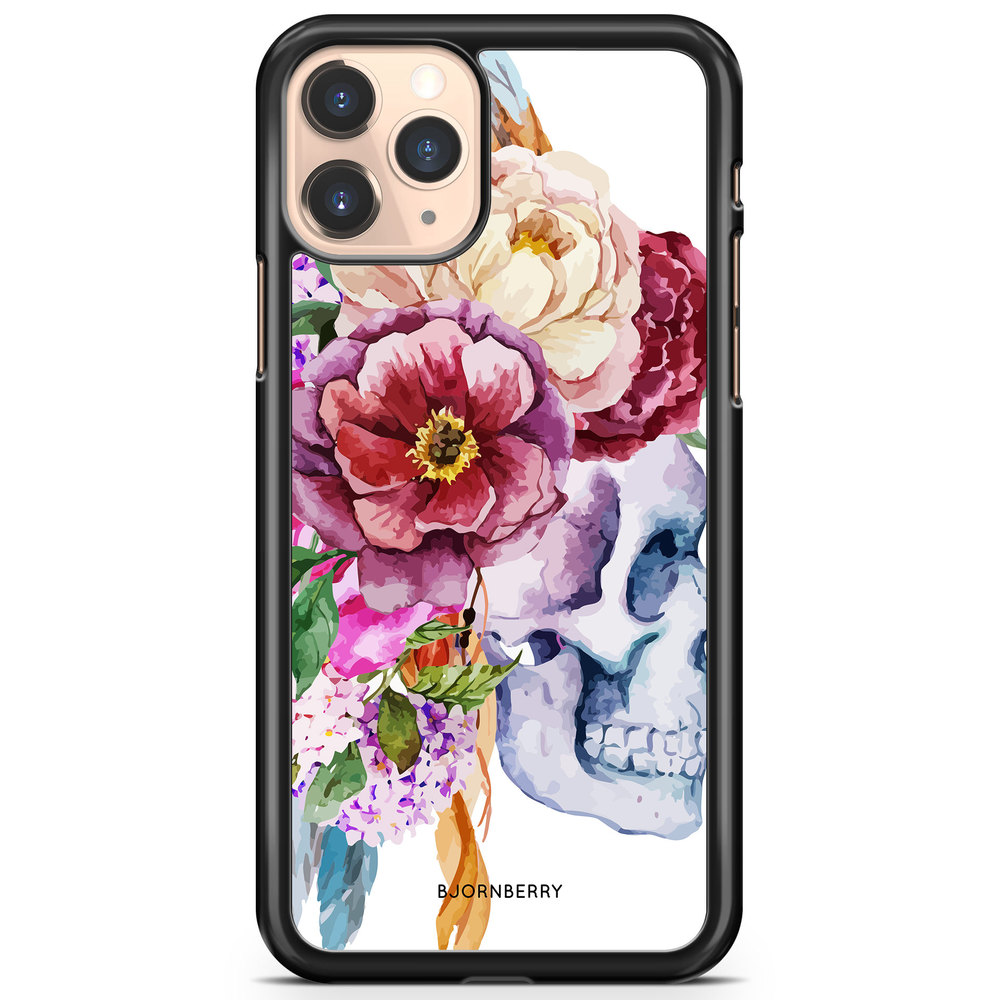 iPhone 11 Pro Max Case - Skull & Flowers