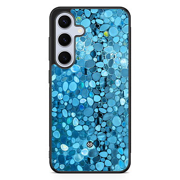Samsung Galaxy S24 5G Case - Stained Glass Blue