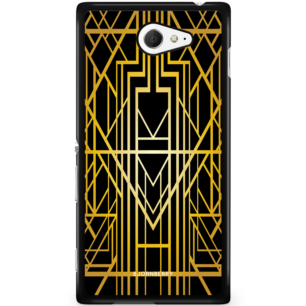 Sony Xperia M2 Aqua Case - Golden Pattern