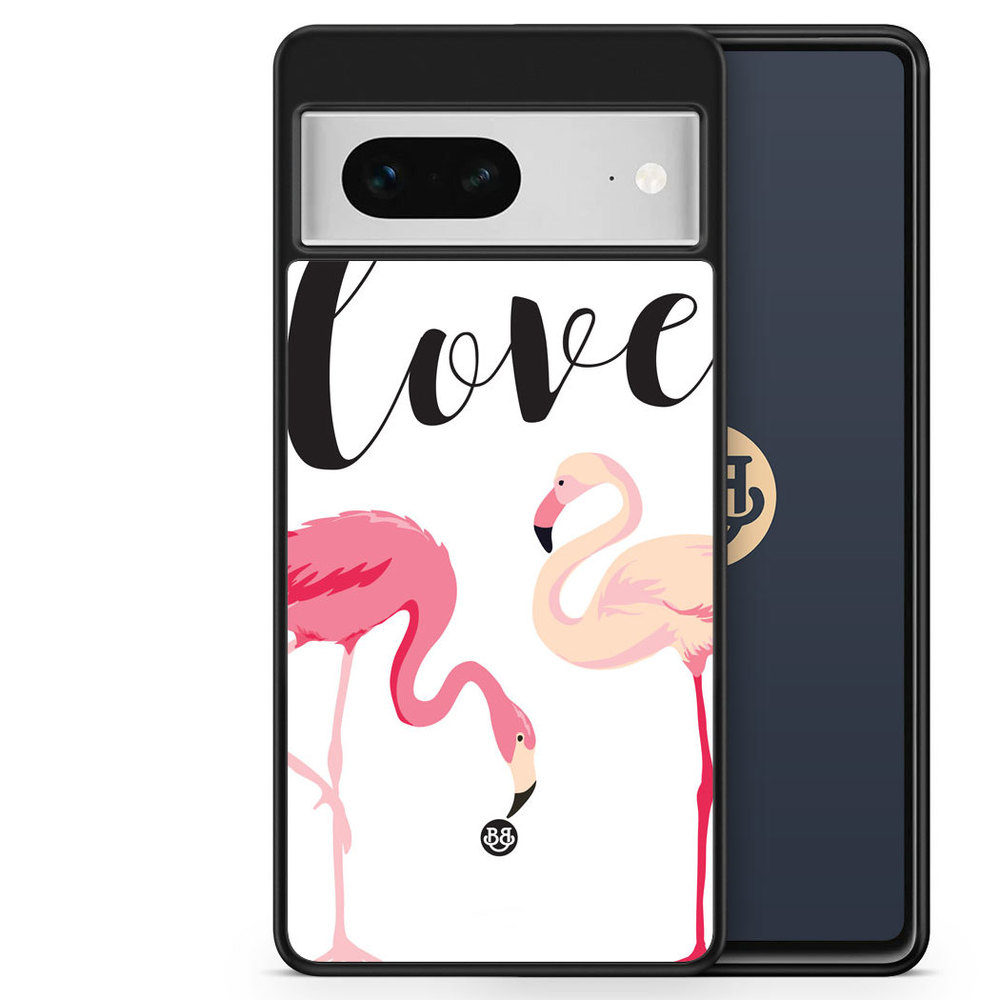 Google Pixel 7 Case - Love Flamingo