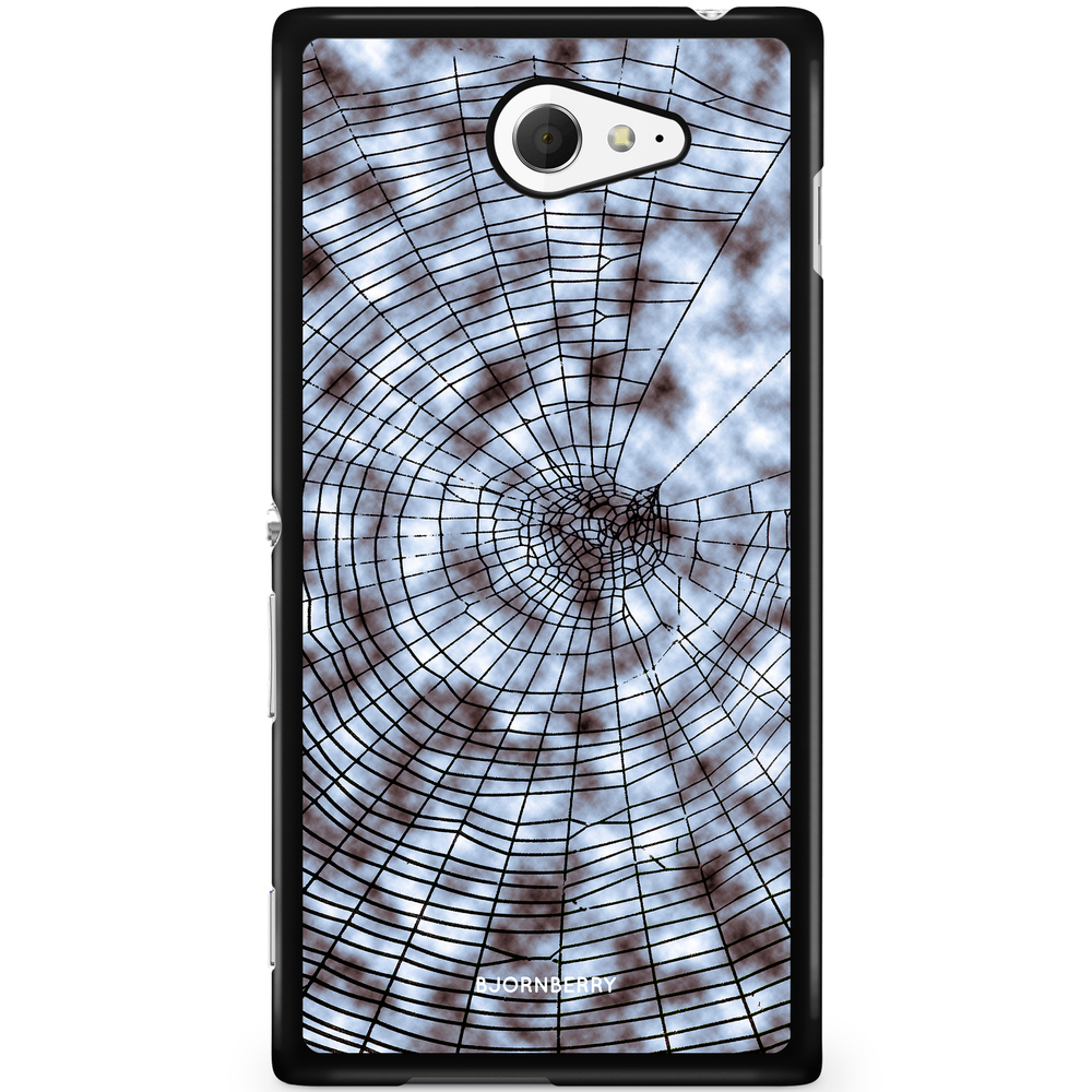 Sony Xperia M2 Aqua Case - Black Spiderweb
