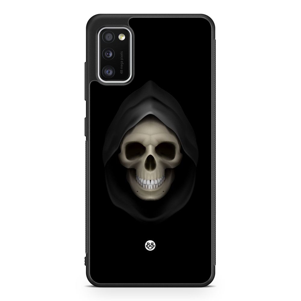 Samsung Galaxy A41 Case - Svart Dödskalle