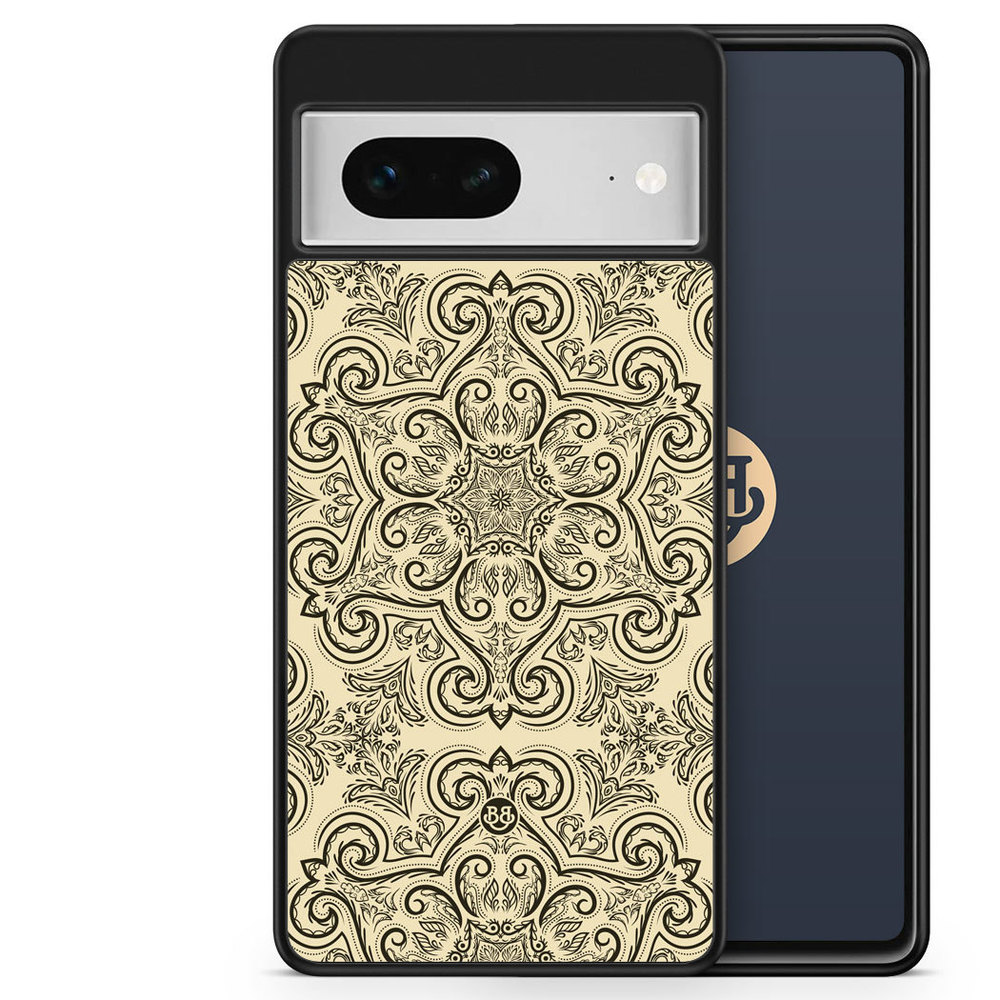 Google Pixel 7 Case - Beige Retro Pattern