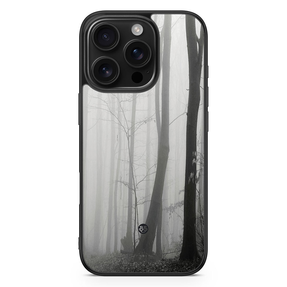 iPhone 16 Pro Case - Black/White Autumn