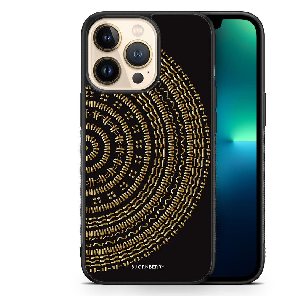 iPhone 13 Pro Case - Mandala Gold/Black