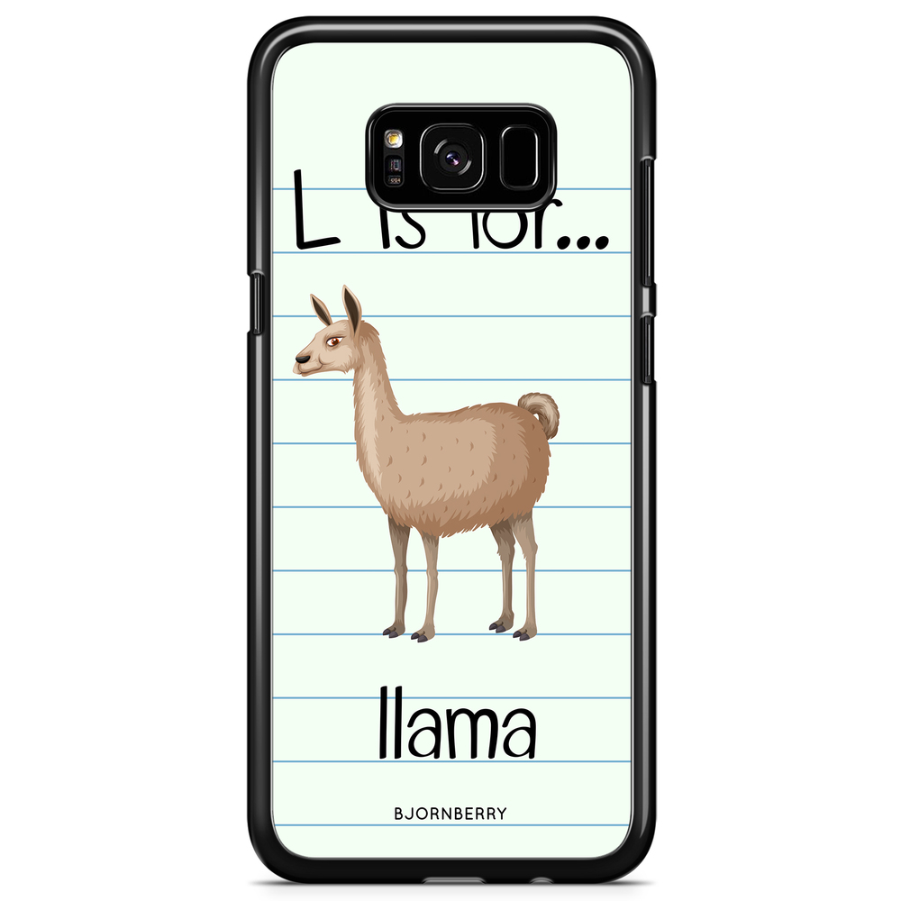 Samsung Galaxy S8 Case - L Is For Llama