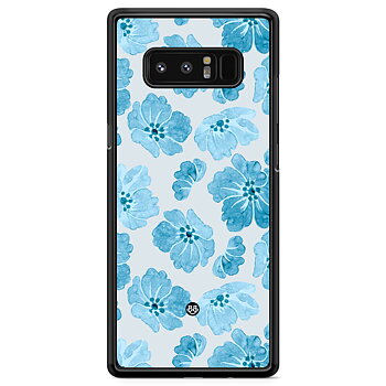 Samsung Galaxy Note 8 Skal - WILD BLOOM - Blue Petals