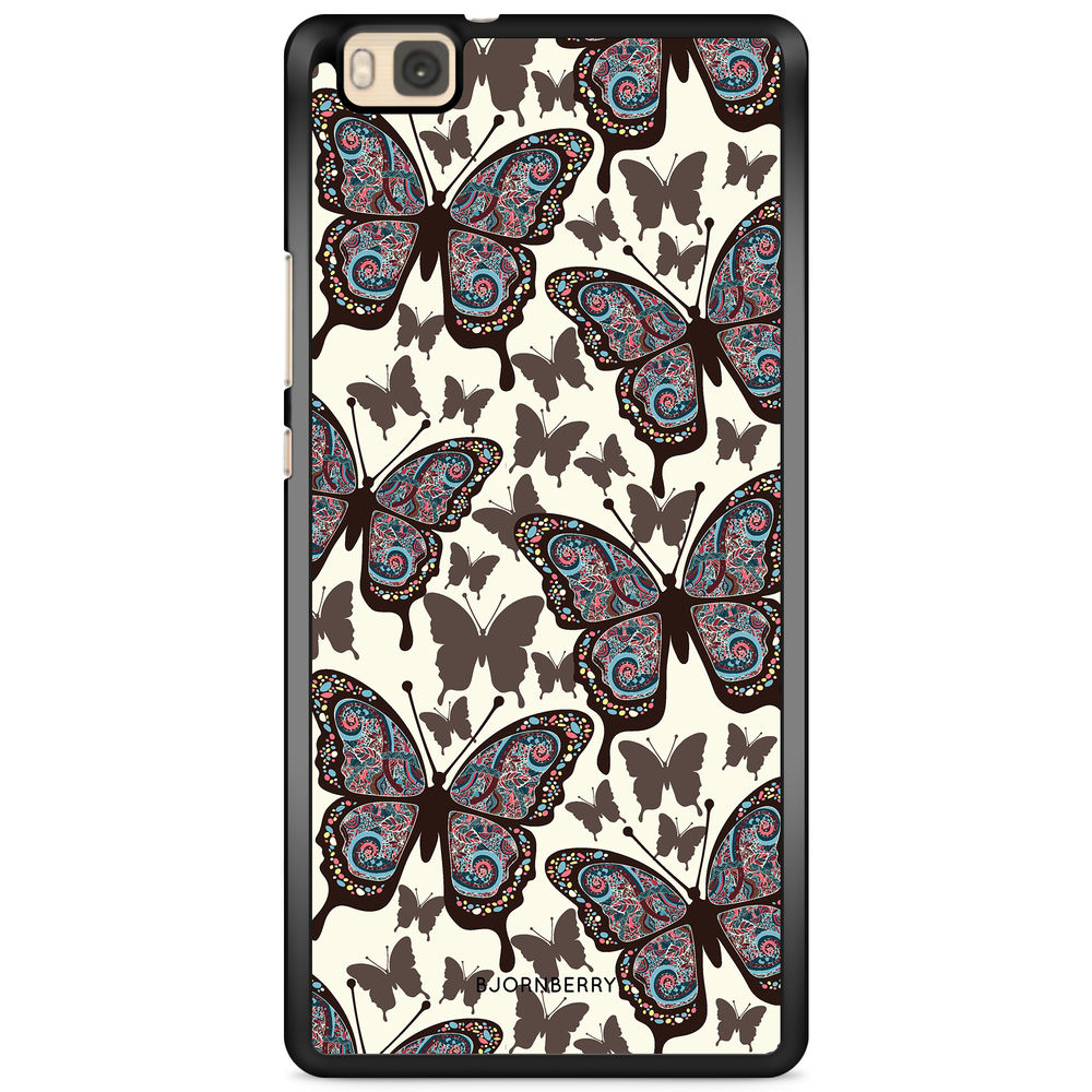 Huawei P8 Lite Case - Colorful Butterflies