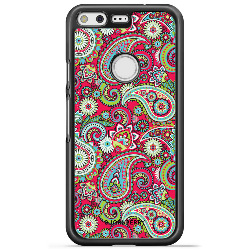 Google Pixel Case - Red Paisley