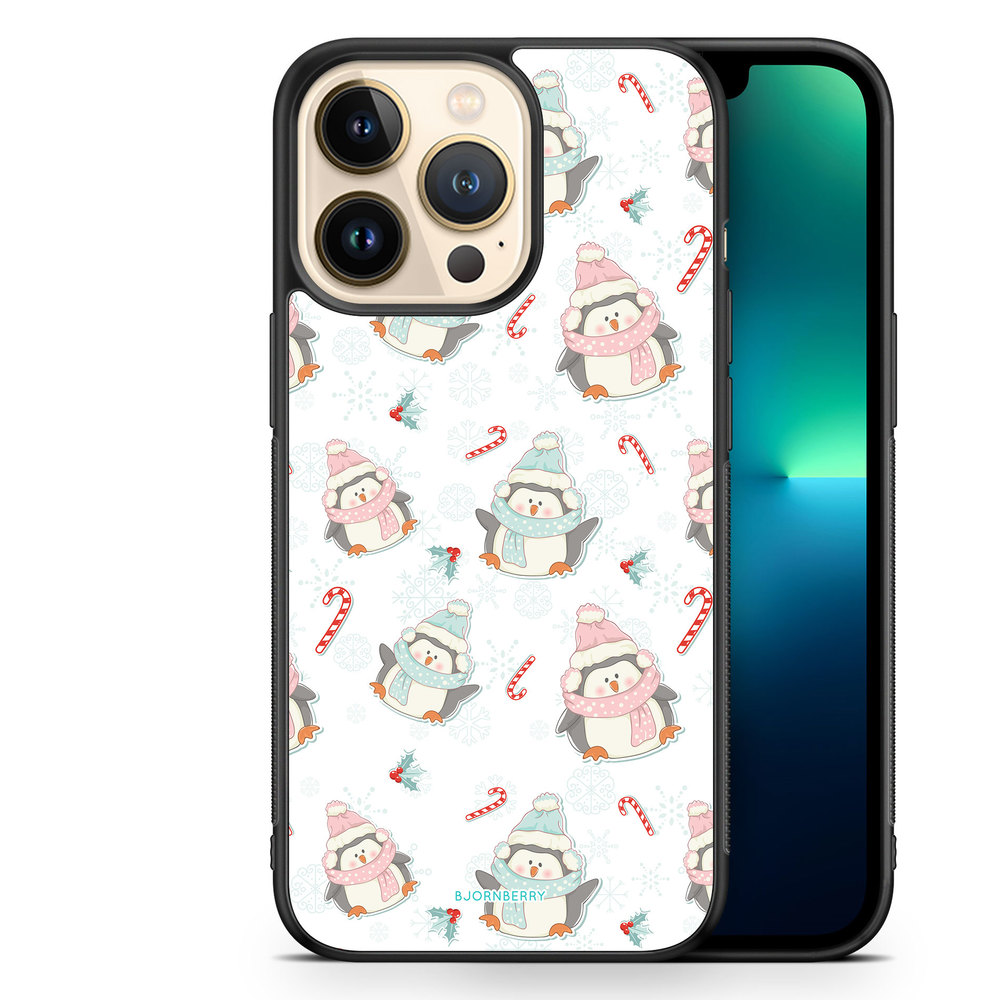 iPhone 13 Pro Case - Christmas Penguins