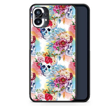 Nothing Phone (1) Case - Skulls And Flowers