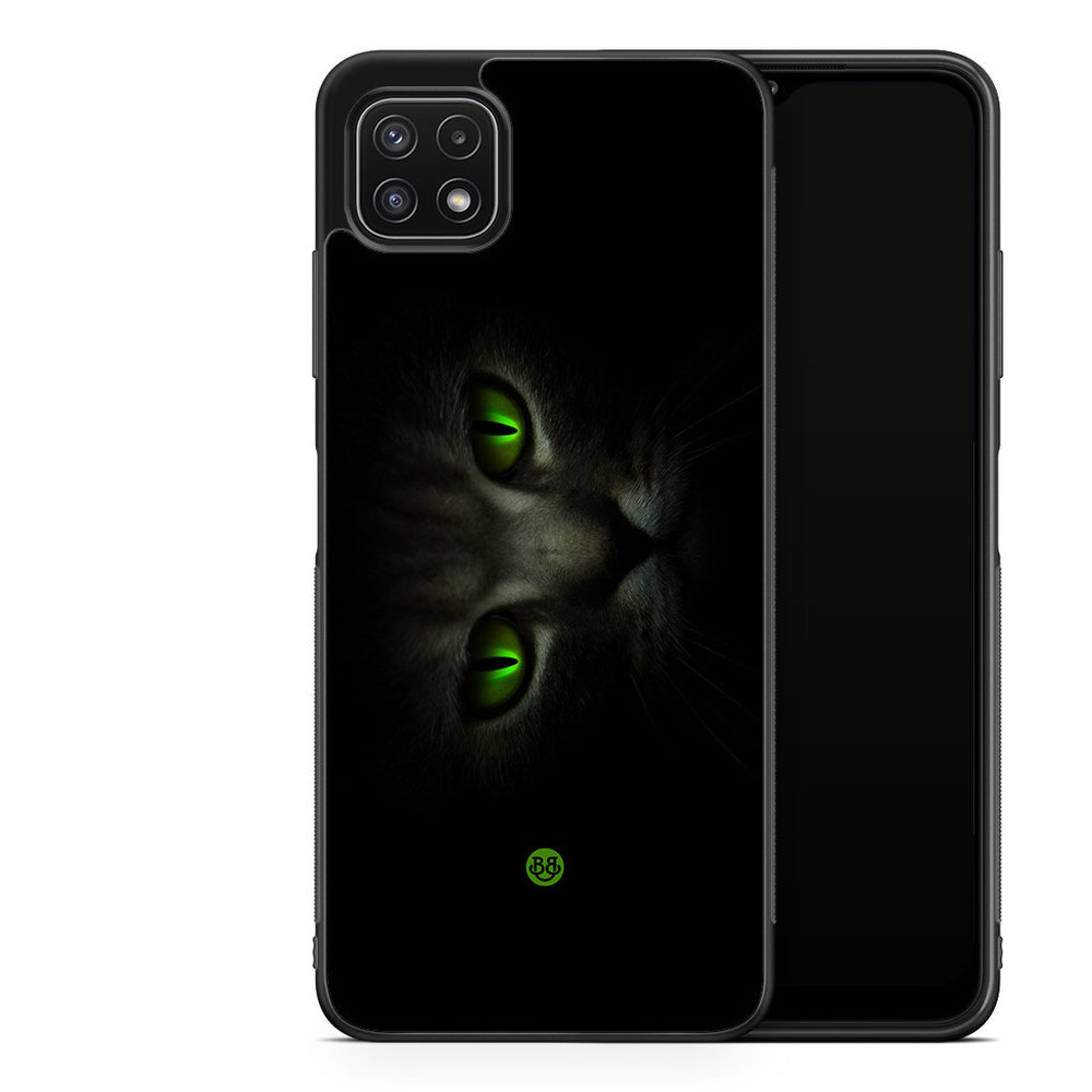 Samsung Galaxy A22 5G Case - Green Cat Eyes