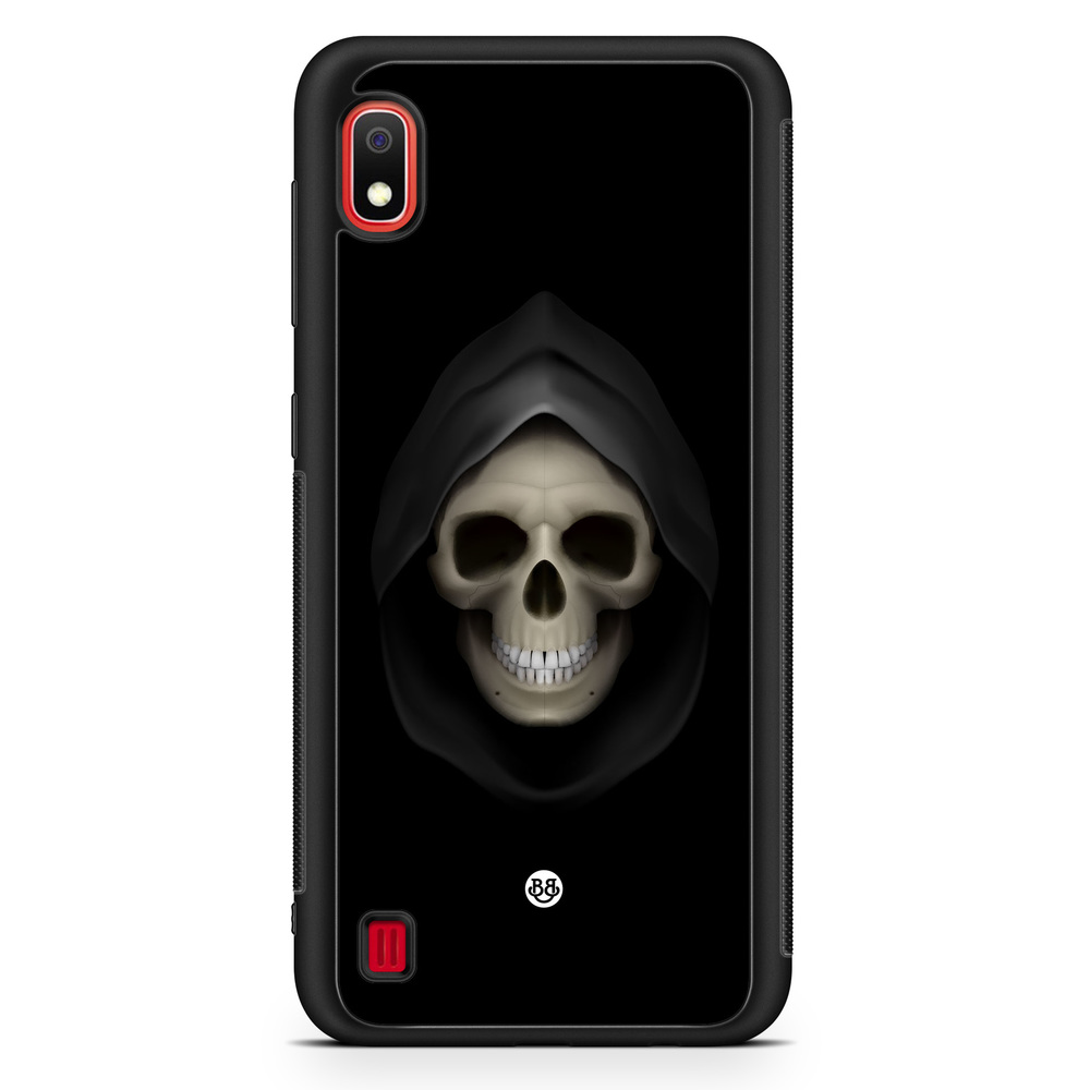 Samsung Galaxy A10 Case - Svart Dödskalle