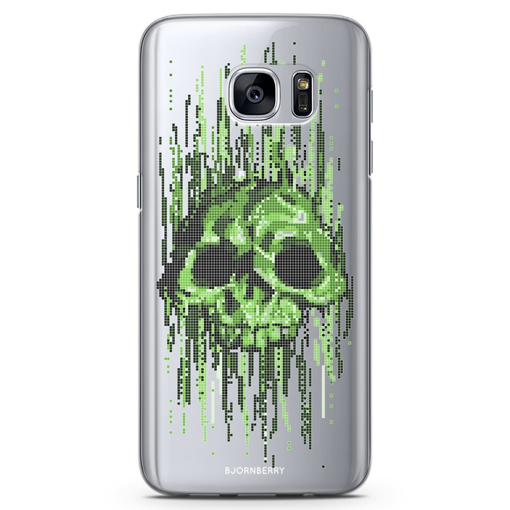 Samsung Galaxy S6 TPU Case - Data Virus Skull