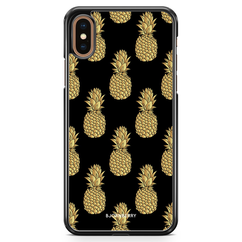 iPhone XS Max Case - Gold Pineapples
