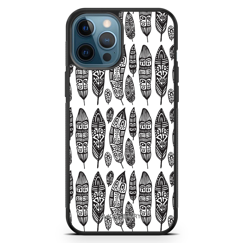 iPhone 12 Pro Case - Vintage Feathers