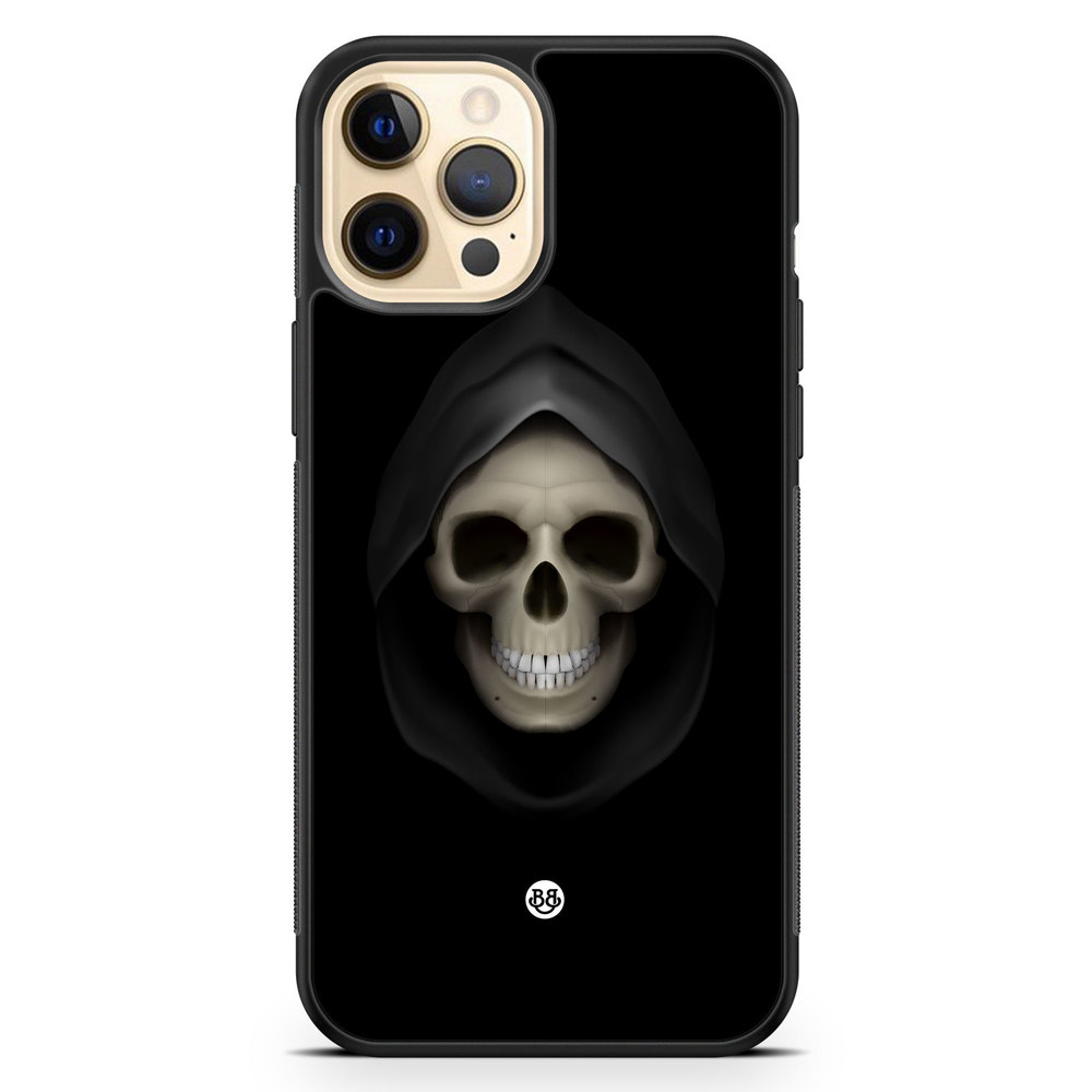 iPhone 12 Pro Max Case - Svart Dödskalle