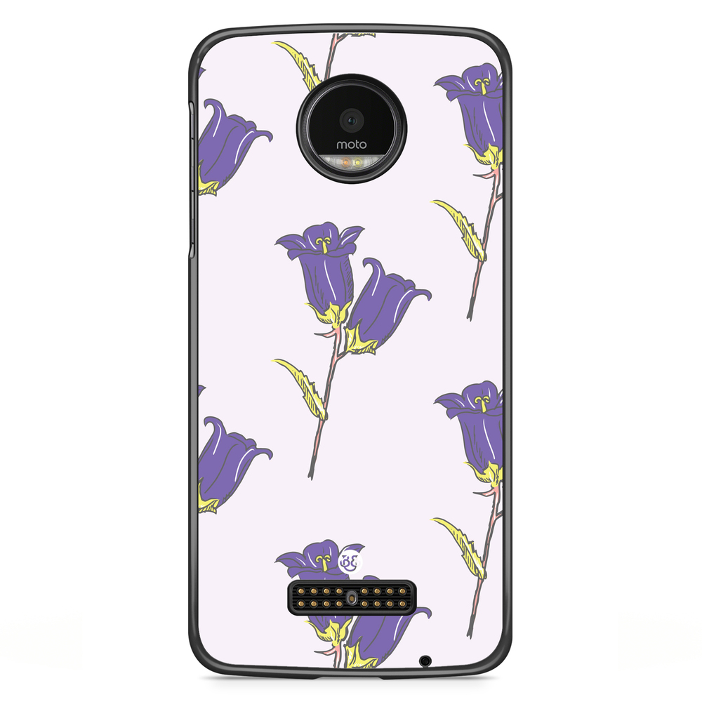 Moto Z2 Play Case - Wild Purple Flowers