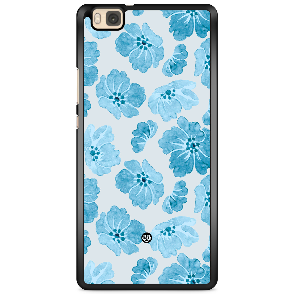 Huawei P8 Lite Case - WILD BLOOM - Blue Petals
