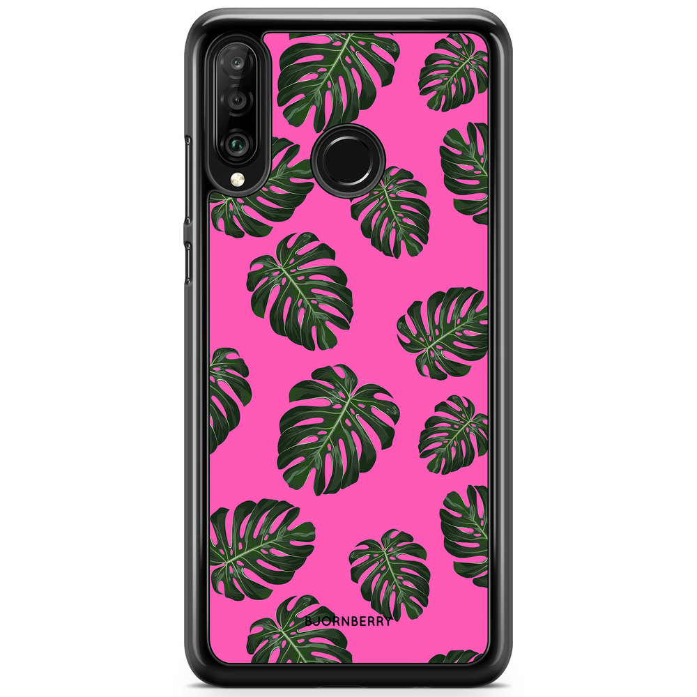 Huawei P30 Lite Case - Monstera Pink